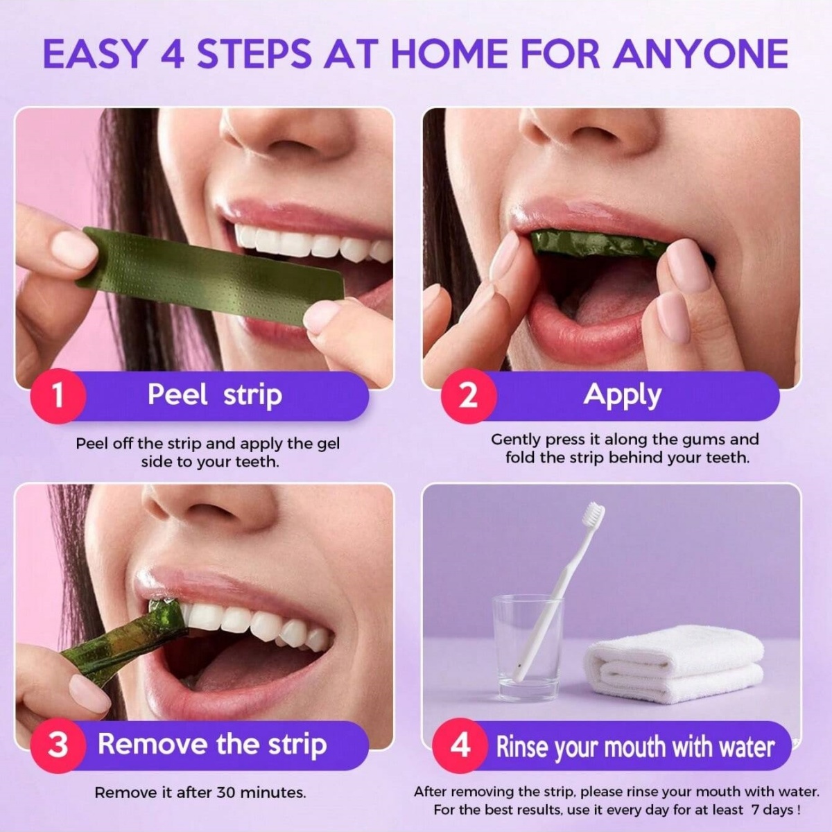 Deluxe Whitening Teeth Sticker - Teeth Whitening With Peroxide 评论和价格