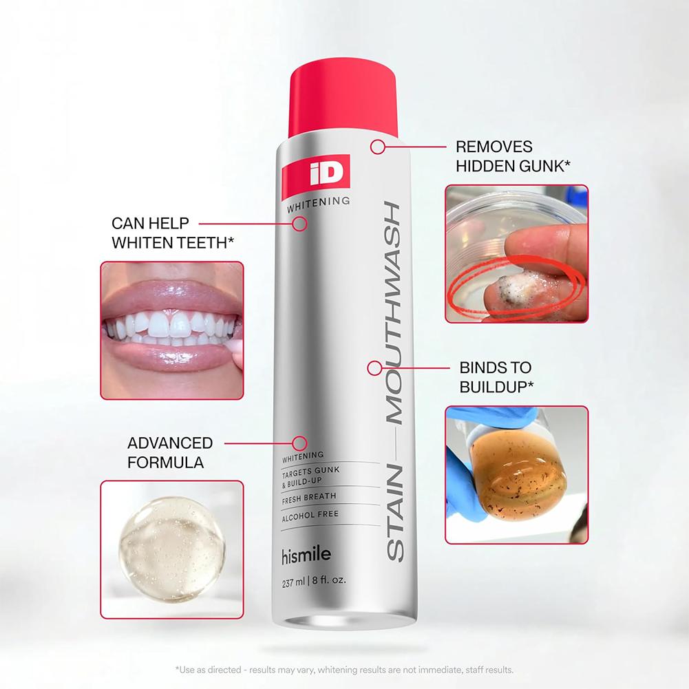 Hismile iD Alcohol Free Mouthw - Teeth Whitening Mouthwash 评论和价格