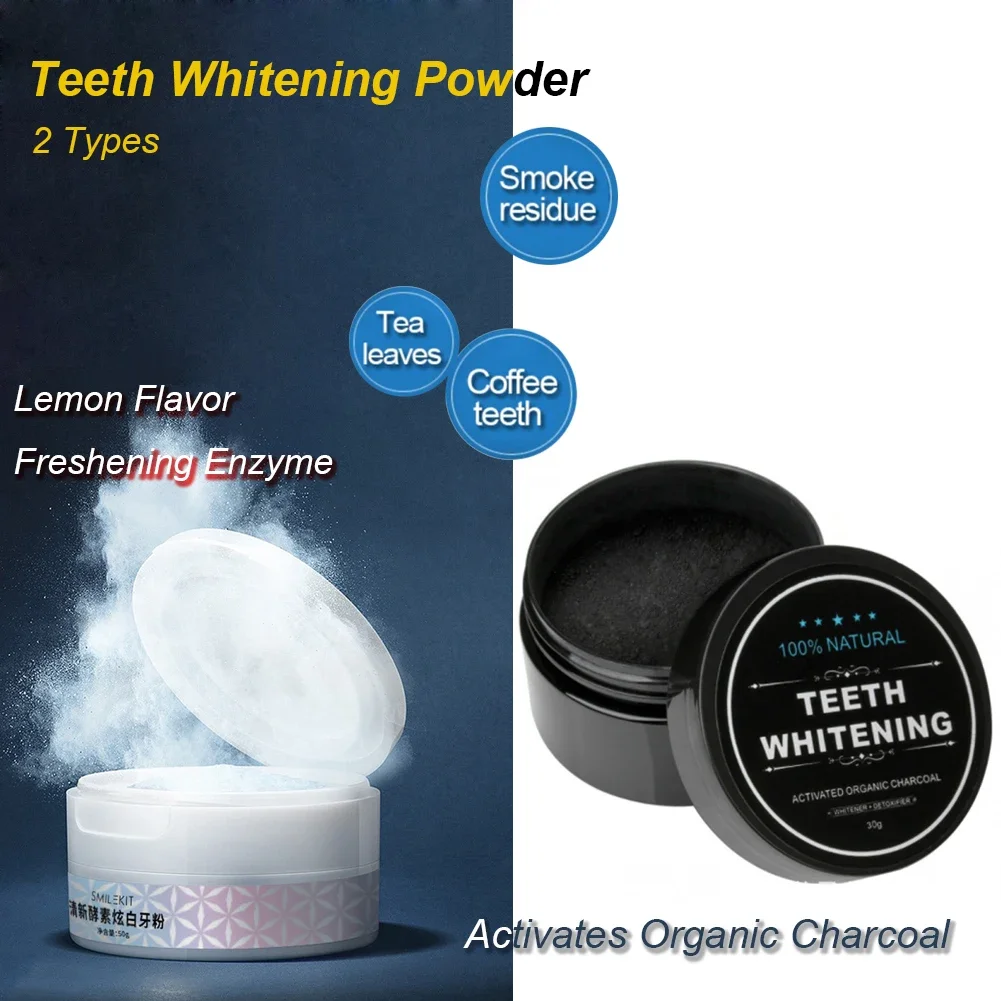 2 Types Teeth Whitening Powder - Teeth Whitening Enzymes 评论和价格