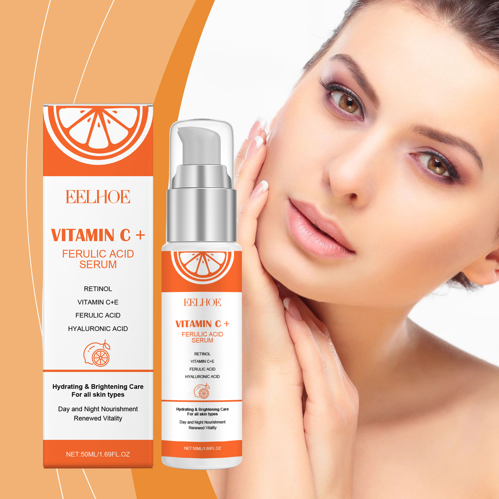 EELHOE Vitamin C E Ferulic Aci - The Ordinary Serum Hyaluronic Acid 评论和价格