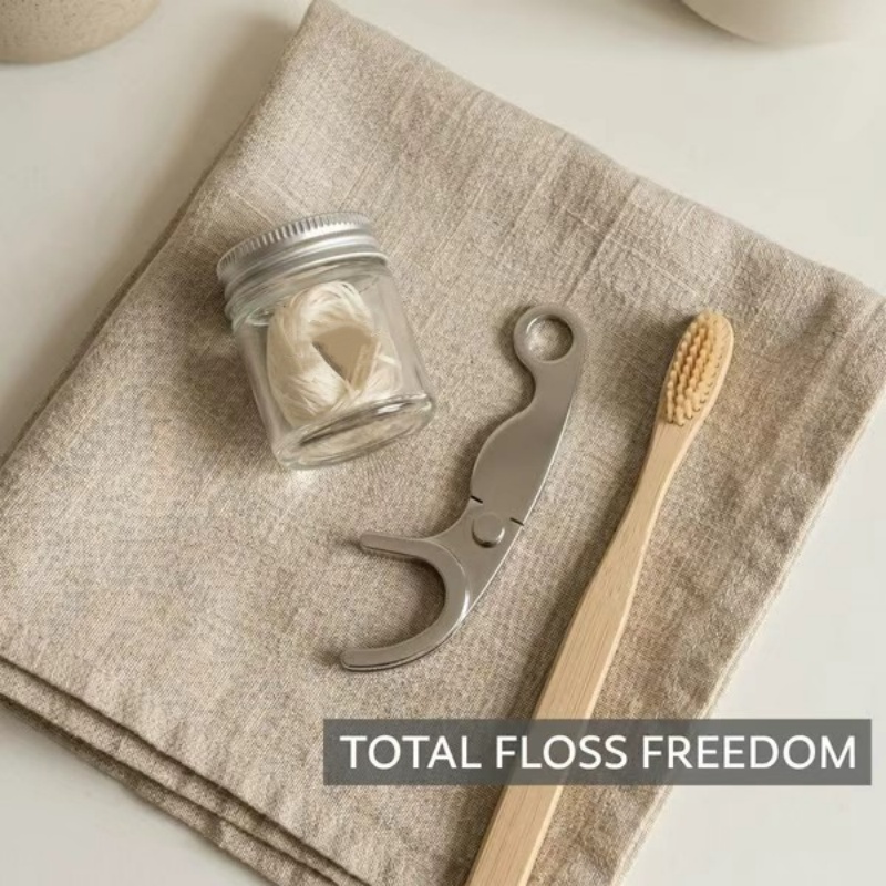 Stainless Steel Reusable Tooth - Dental Floss Picks 评论和价格