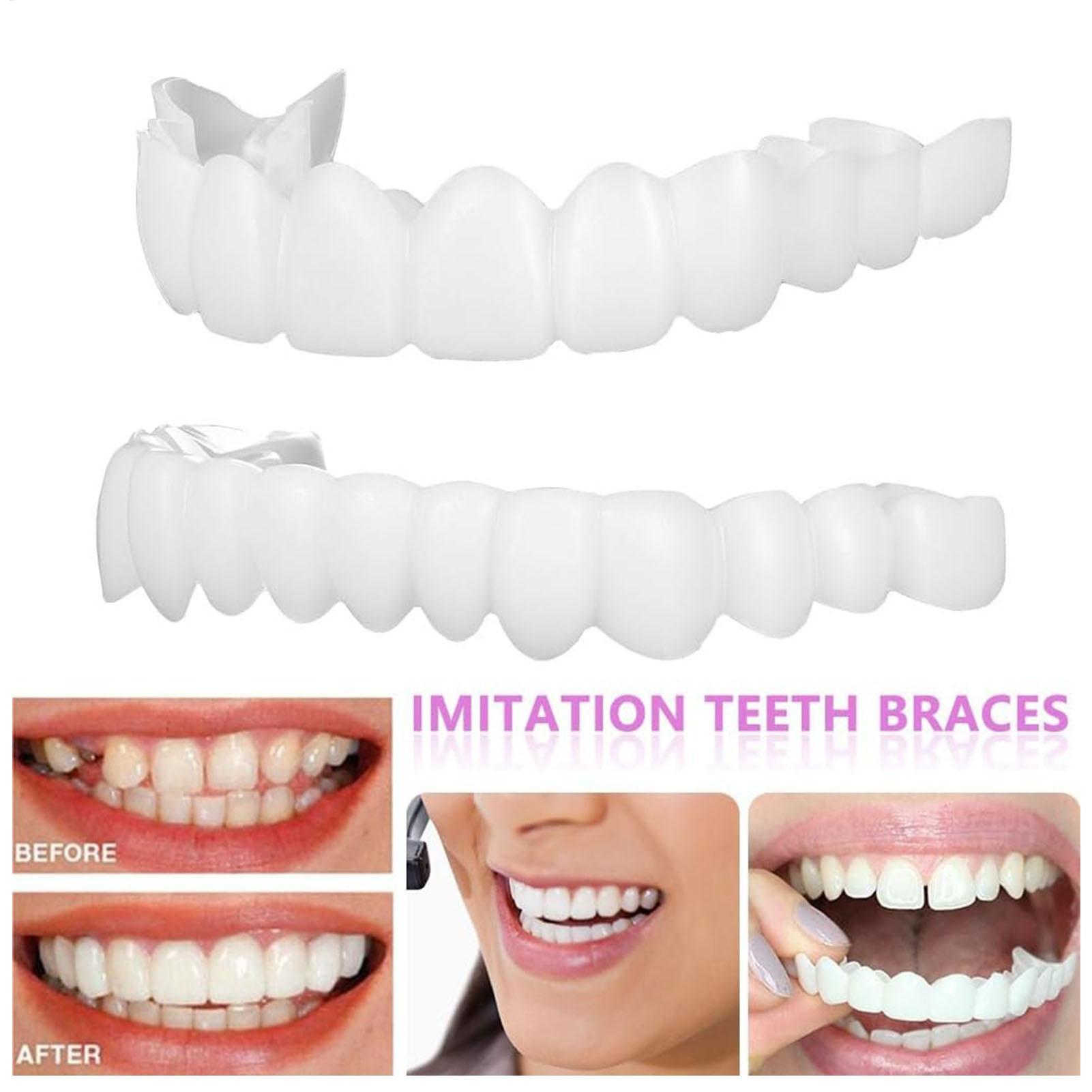 2pcs Men Women Temporary Teeth - Teeth Whitening Mask 评论和价格