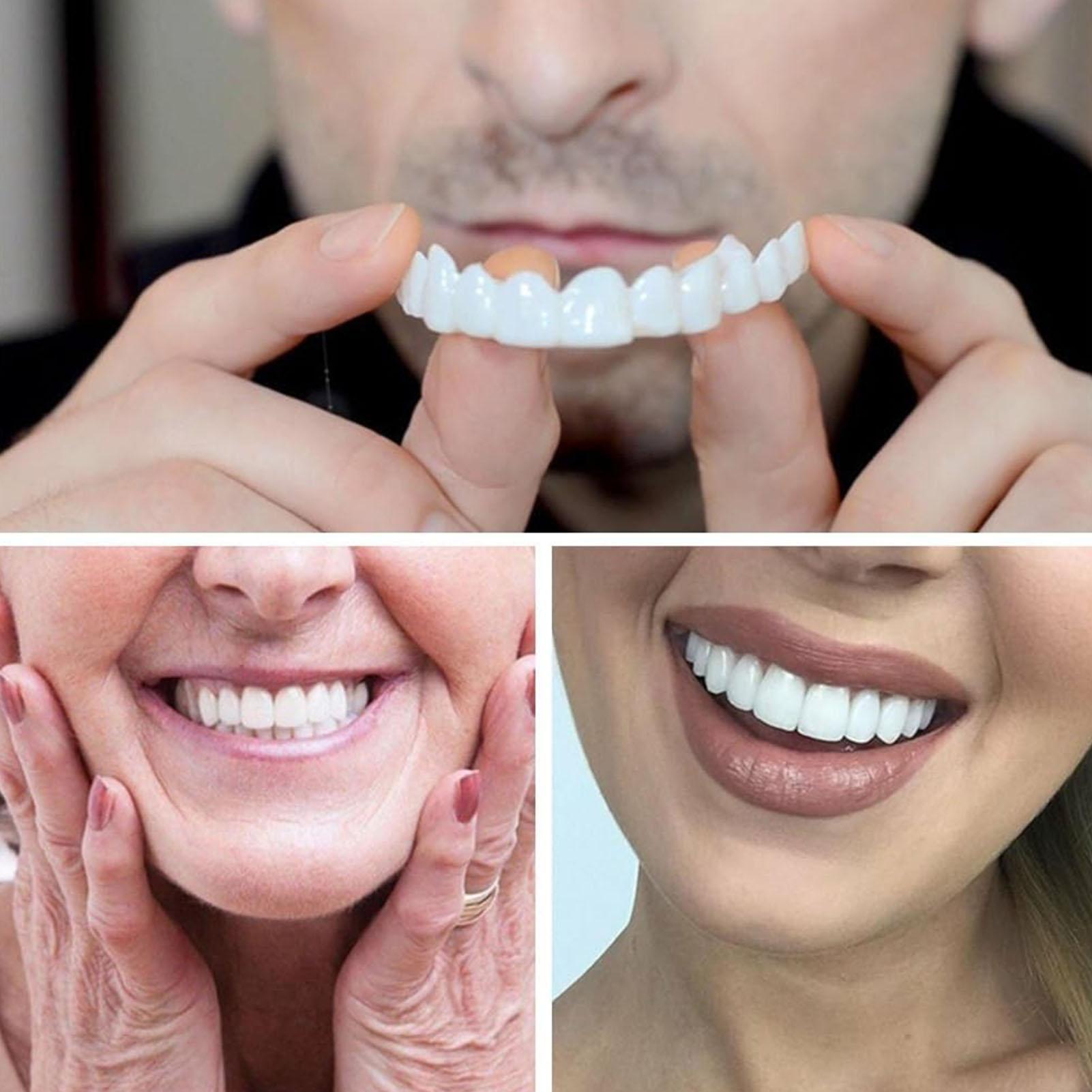 2pcs Men Women Temporary Teeth - Teeth Whitening Mask 评论和价格