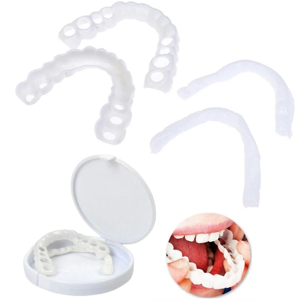 2 Pairs Dentures Teeth Denture - Teeth Whitening Mask 评论和价格
