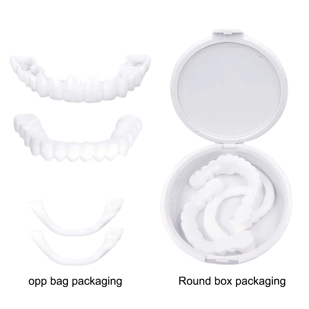 2 Pairs Dentures Teeth Denture - Teeth Whitening Mask 评论和价格