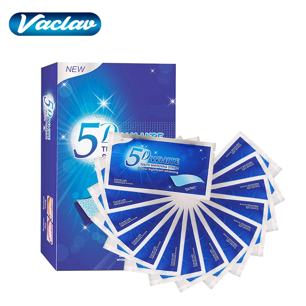 5D White Teeth Whitening Strip - Teeth Whitening With Peroxide 评论和价格