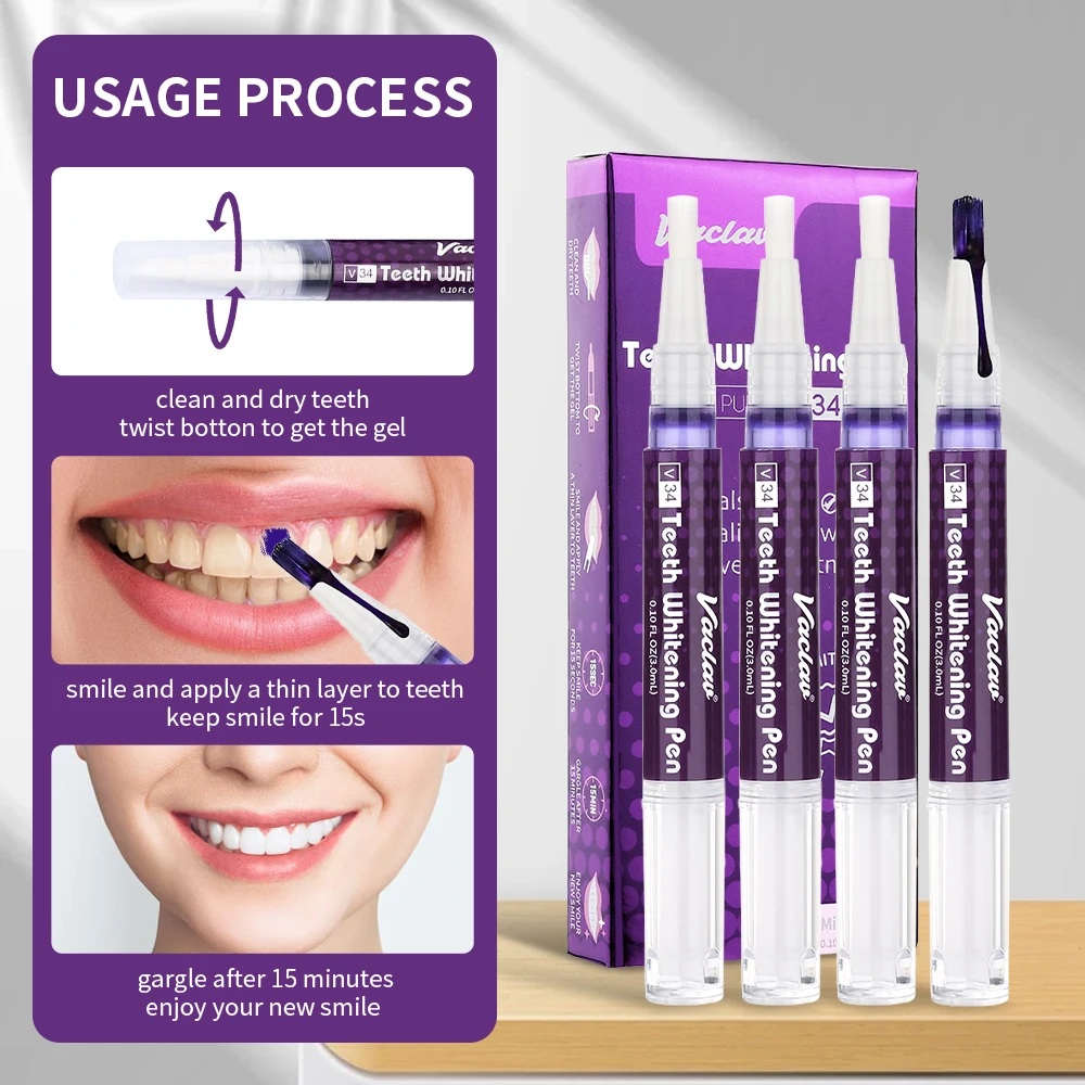 Vaclav V34 Purple teeth whiten - Teeth Whitening With Peroxide 评论和价格