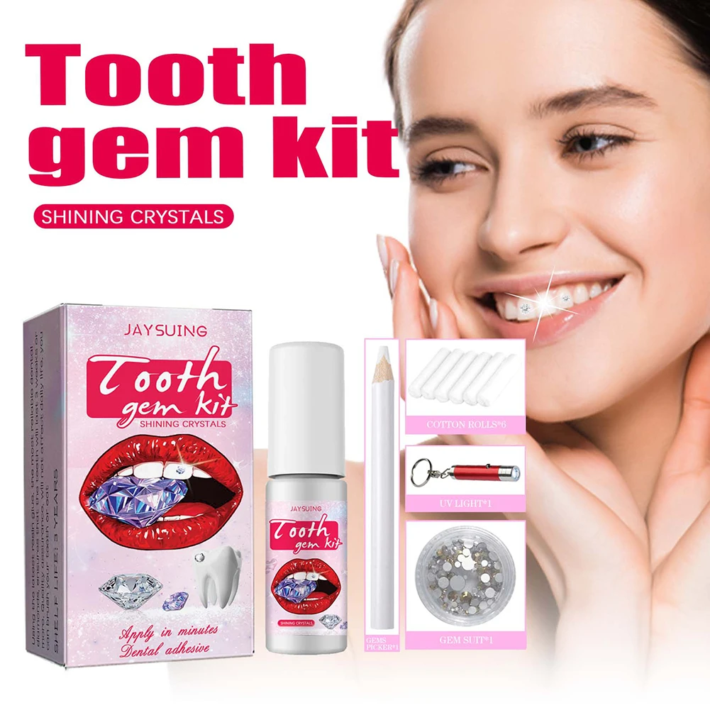 DIY Tooth Gems Kit with Crysta - Teeth Whitening Kit With Light 评论和价格