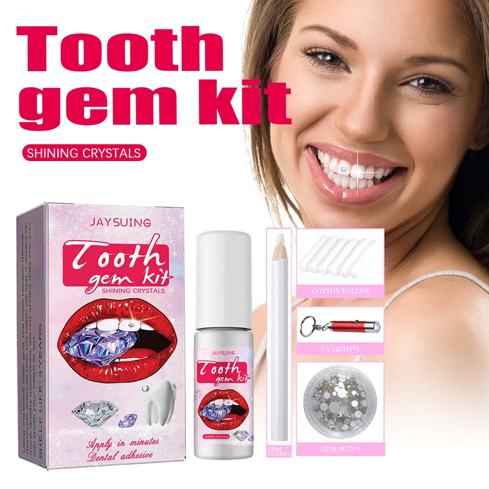 DIY Tooth Gems Kit with Crysta - Teeth Whitening Kit With Light 评论和价格